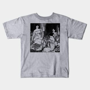 Vintage Greek Women Musicians illustration Kids T-Shirt